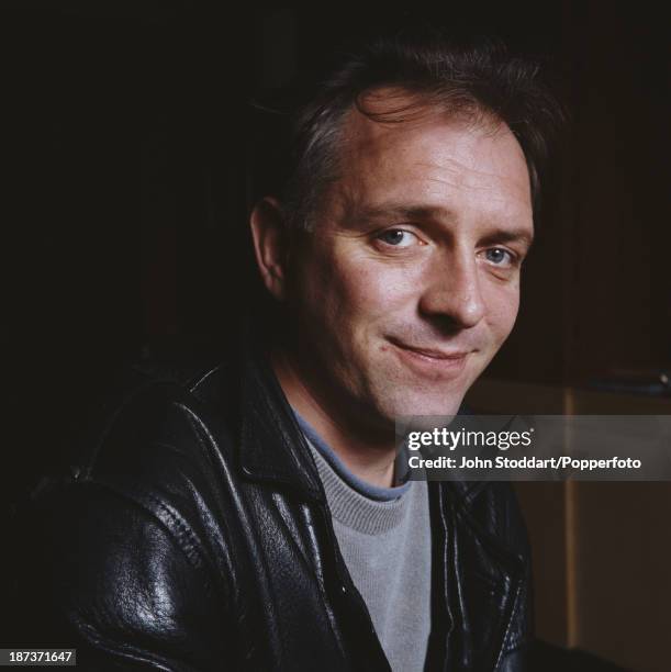 English comedian, writer and actor Rik Mayall, circa 1990.