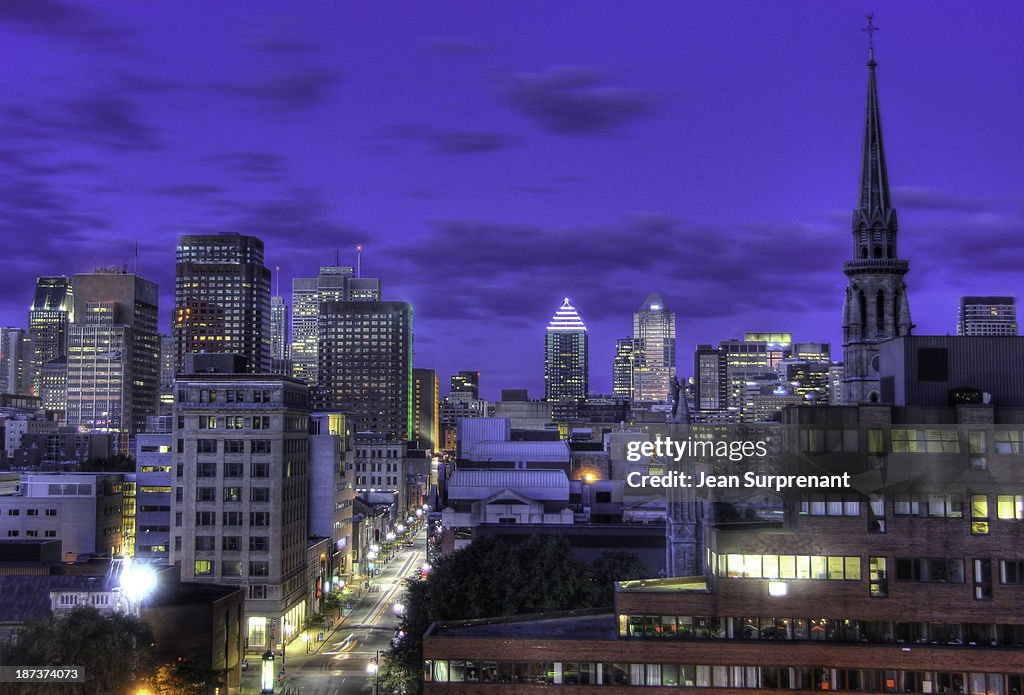 Montreal Downtown at dawn