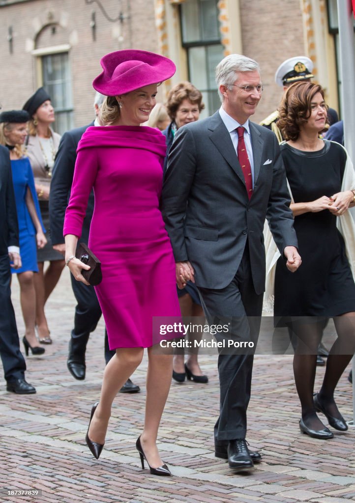 King Philippe And Queen Mathilde Of Belgium Visit The Netherlands