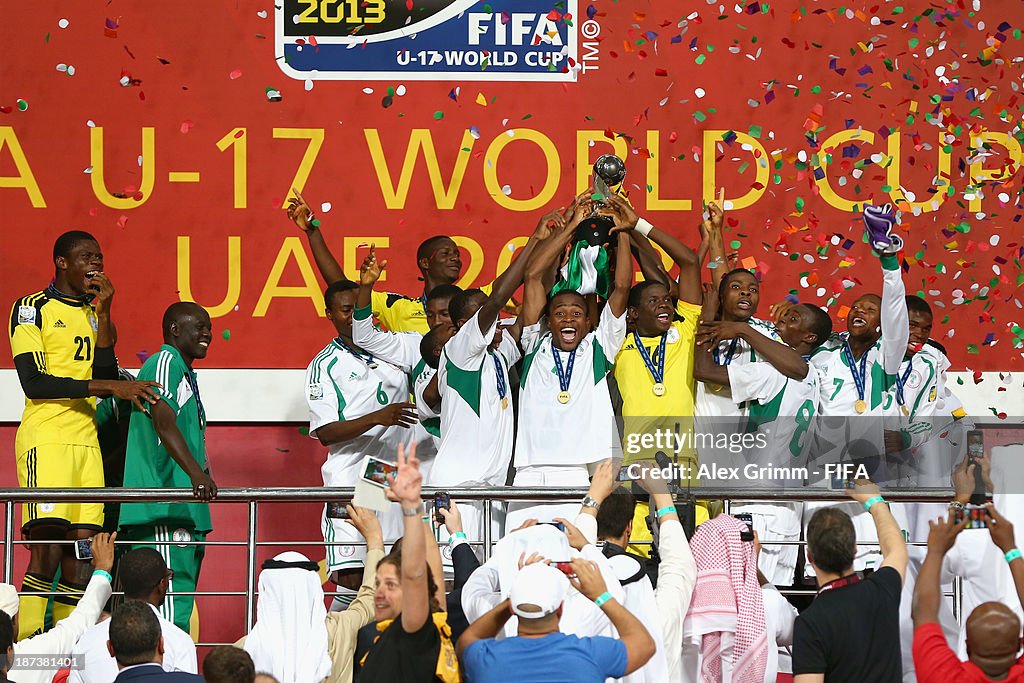 Nigeria v Mexico: FIFA U-17 World Cup UAE 2013 Final