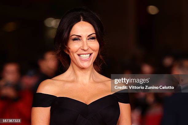 Actress Sabrina Ferilli attends the Opening Ceremony and 'L'Ultima Ruota Del Carro' Premiere during The 8th Rome Film Festival at Auditorium Parco...