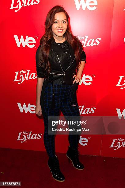 Singer Guinevere arrives at WE tv's Premiere Party for "The LYLAS" at Warwick on November 7, 2013 in Hollywood, California.
