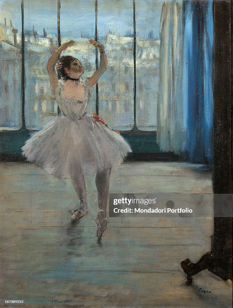 Dancer at the Photographer's Studio, by Degas Edgar, 19th Century, 1875, oil on canvas, cm 65 x 50