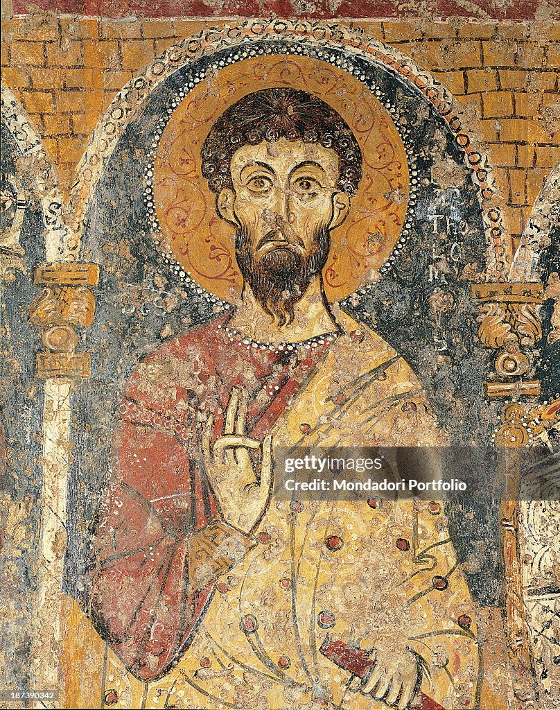 Frescoes from the crypt of San Vito Vecchio, 12th Century, fresco,