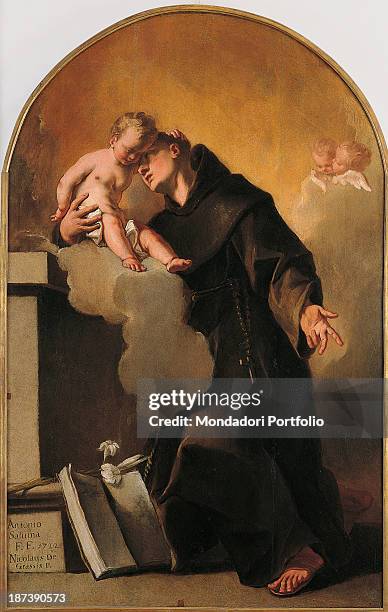 Italy, Friuli-Venezia Giulia, Udine, Civici Musei e Gallerie di Storia ed Arte, All, Saint Anthony with Child Jesus, who sits on a cloud, The...