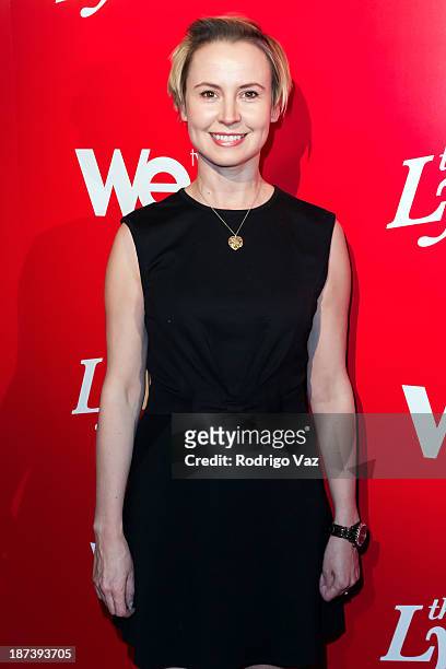 Actress Caroline Carver arrives at WE tv's Premiere Party for "The LYLAS" at Warwick on November 7, 2013 in Hollywood, California.