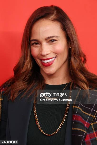 Paula Patton attends the opening night performance of "MJ: The Musical" at Hollywood Pantages Theatre on December 21, 2023 in Hollywood, California.