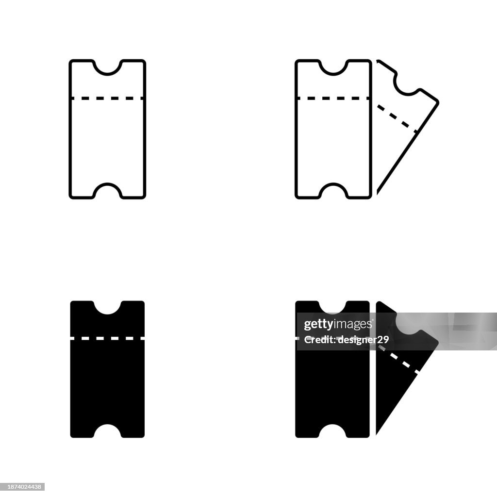 Ticket Vector Set.
