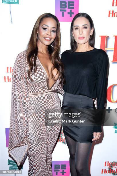 Erica Peeples and Leila Weisberg attend the red carpet for "Heart For The Holidays" LA Private Screening at The Landmark Westwood on December 21,...