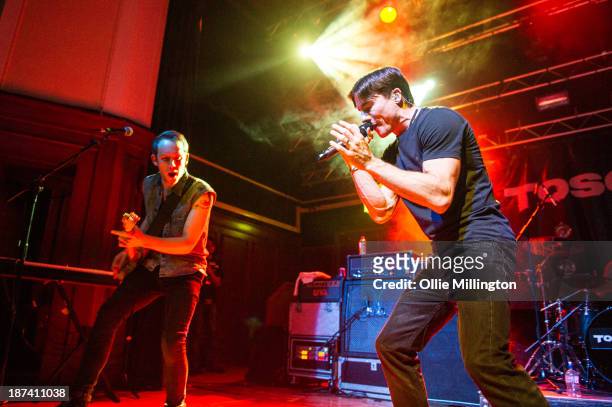 Ed Bramford and James Toseland of Toseland perform at 02 Academy on November 8, 2013 in Leicester, England.