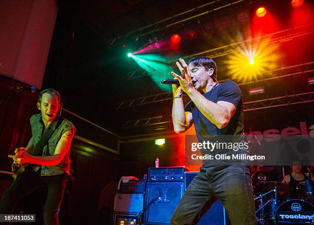 Ed Bramford and James Toseland of Toseland perform at 02 Academy on November 8, 2013 in Leicester, England.