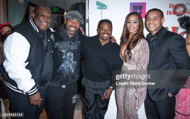 Damien Douglas, Columbus Short, Kareem Grimes, Erica Peeples and Robert Ri'chard attends the red carpet for "Heart For The Holidays" LA Private...