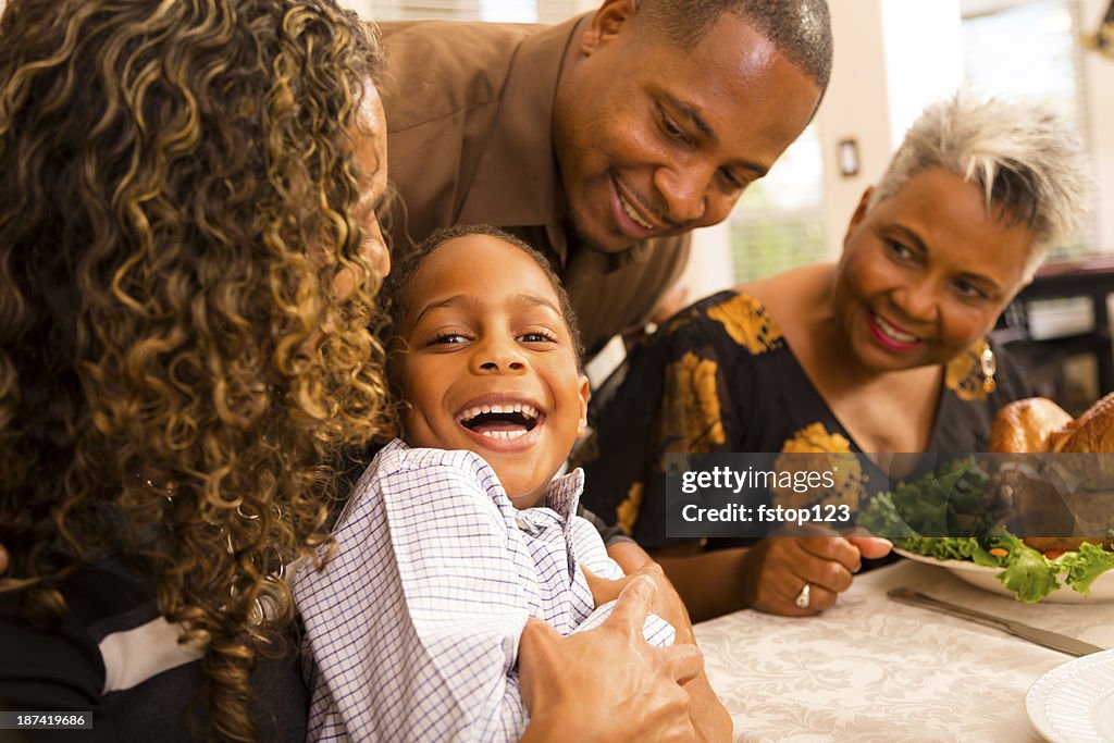 Thanksgiving: Family gathers for dinner at grandma's house.