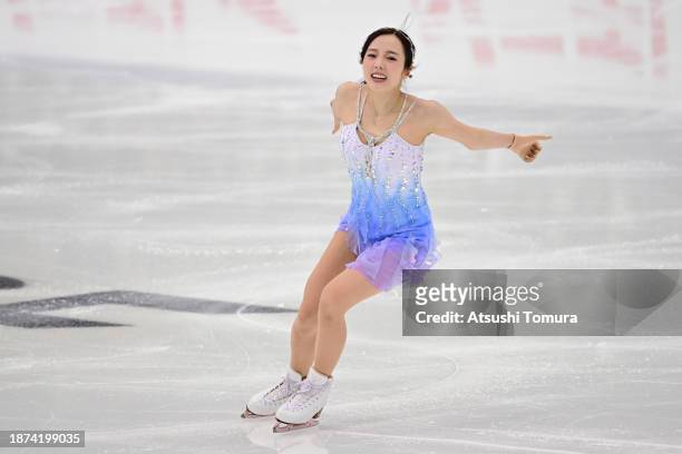 Marin Honda competes in the Ladies Short Program during day two of the 92nd All Japan Figure Skating Championships at Wakasato Multipurpose Sports...