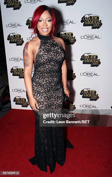 Musician K. Michelle attends the Soul Train Awards 2013 at the Orleans Arena on November 8, 2013 in Las Vegas, Nevada.