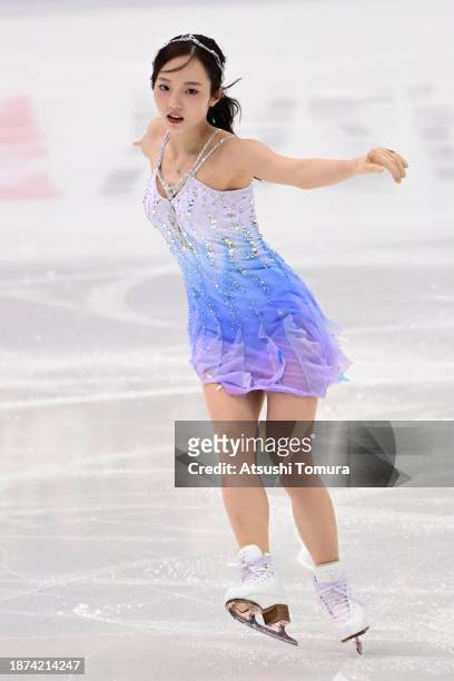 Marin Honda competes in the Ladies Short Program during day two of the 92nd All Japan Figure Skating Championships at Wakasato Multipurpose Sports...
