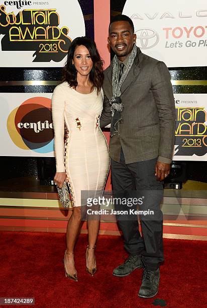 Actor/comedian Bill Bellamy and Kristen Baker Bellamy attend the Soul Train Awards 2013 at the Orleans Arena on November 8, 2013 in Las Vegas, Nevada.