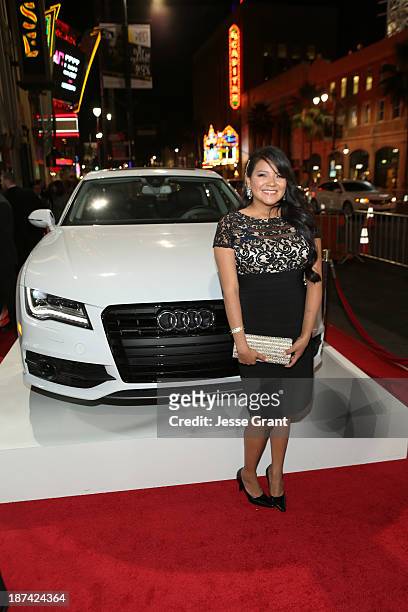Actress Misty Upham attends the premiere of The Weinstein Company's "August: Osage County" during AFI FEST 2013 presented by Audi at TCL Chinese...