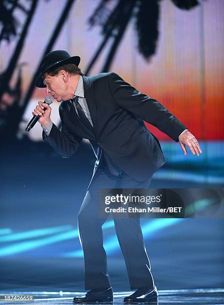 Singer/songwriter Bobby Caldwell performs onstage at the Soul Train Awards 2013 at the Orleans Arena on November 8, 2013 in Las Vegas, Nevada.