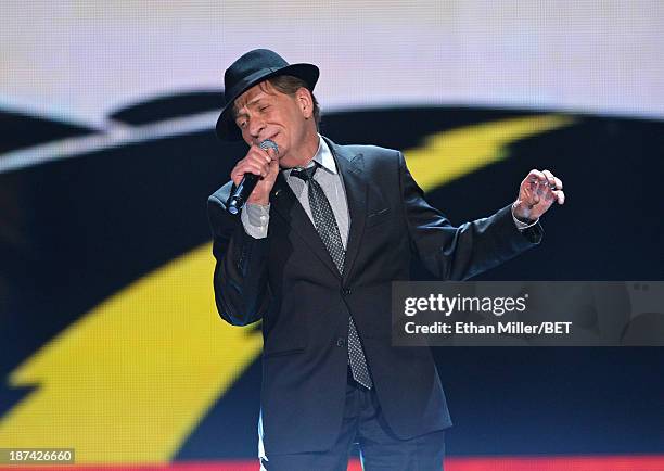 Singer/songwriter Bobby Caldwell performs onstage at the Soul Train Awards 2013 at the Orleans Arena on November 8, 2013 in Las Vegas, Nevada.