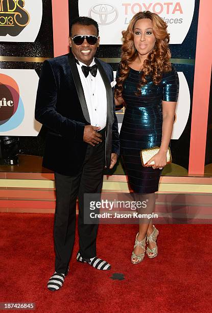 Producer Ronald Isley and Kandy Johnson Isley attend the Soul Train Awards 2013 at the Orleans Arena on November 8, 2013 in Las Vegas, Nevada.