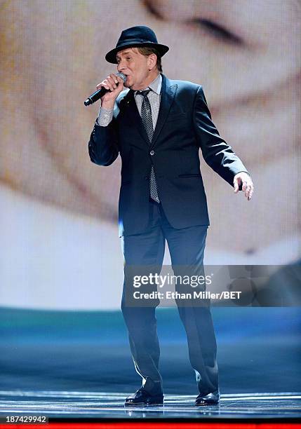 Singer/songwriter Bobby Caldwell performs onstage at the Soul Train Awards 2013 at the Orleans Arena on November 8, 2013 in Las Vegas, Nevada.