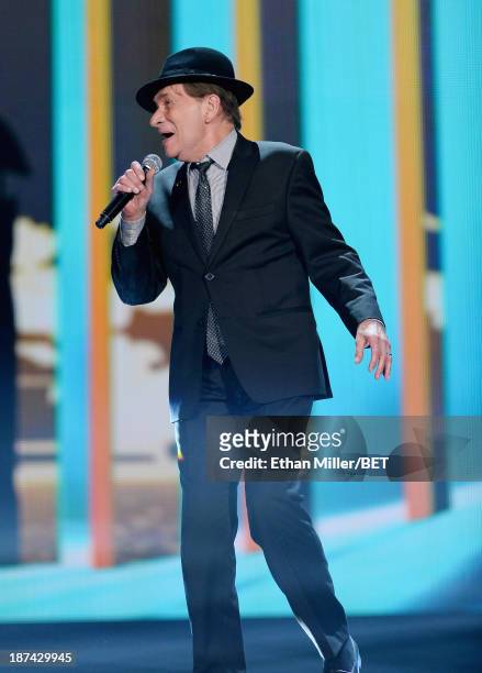 Singer/songwriter Bobby Caldwell performs onstage at the Soul Train Awards 2013 at the Orleans Arena on November 8, 2013 in Las Vegas, Nevada.