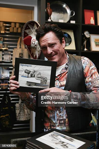 Michael Madsen at Book Soup on November 8, 2013 in West Hollywood, California.