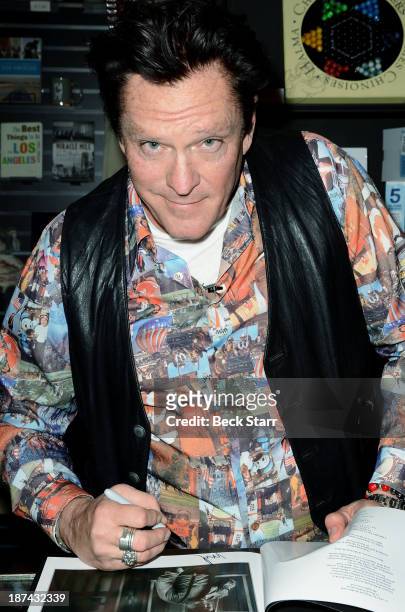 Actor/poet Michael Madsen signs copies of his new book "Expecting Rain" at Book Soup on November 8, 2013 in West Hollywood, California.