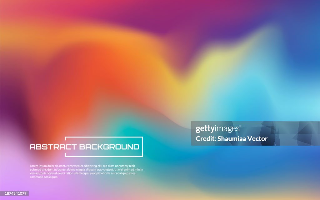 Abstract blurred multicolored gradient background colours with dynamic effect