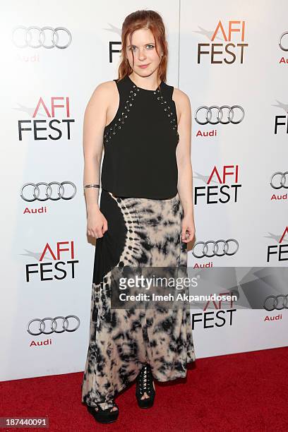 Actress Magda Apanowicz attends the photo call for "The Green Inferno" during AFI FEST 2013 presented by Audi at the Chinese 6 Theater Hollywood on...