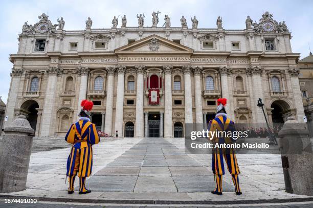 Pope Francis delivers his Christmas Urbi Et Orbi Blessing and his traditional Christmas Day message from the central balcony overlooking St. Peter's...