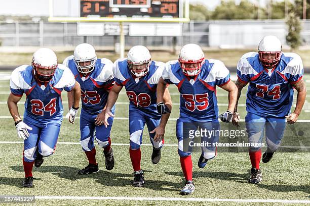 football team - football team line up stock pictures, royalty-free photos & images
