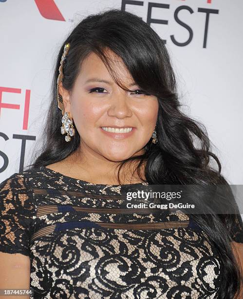 Actress Misty Upham arrives at the AFI FEST 2013 Gala Screening of "August: Osage County" at TCL Chinese Theatre on November 8, 2013 in Hollywood,...