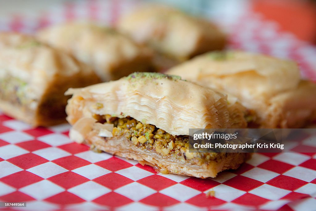 Vegetarian vegan baklava desert