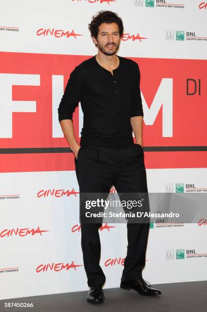 Francesco Scianna attends the 'Come Il Vento' Photocall during the 8th Rome Film Festival at the Auditorium Parco Della Musica on November 9, 2013 in...