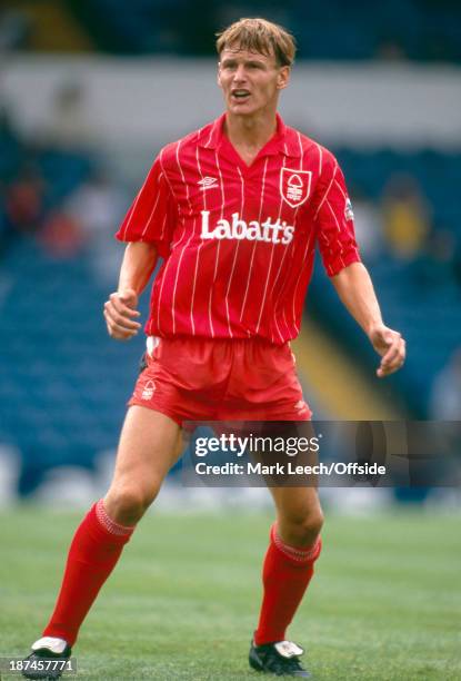 August 1992 - Makita Football Tournament, Nottingham Forest v Stuttgart, Teddy Sheringham of Forest.