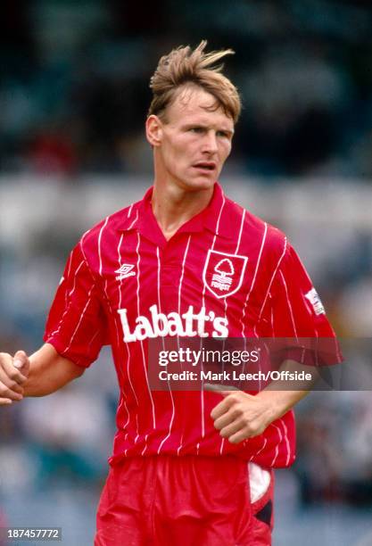 August 1992 - Makita Football Tournament, Nottingham Forest v Stuttgart, Teddy Sheringham of Forest.