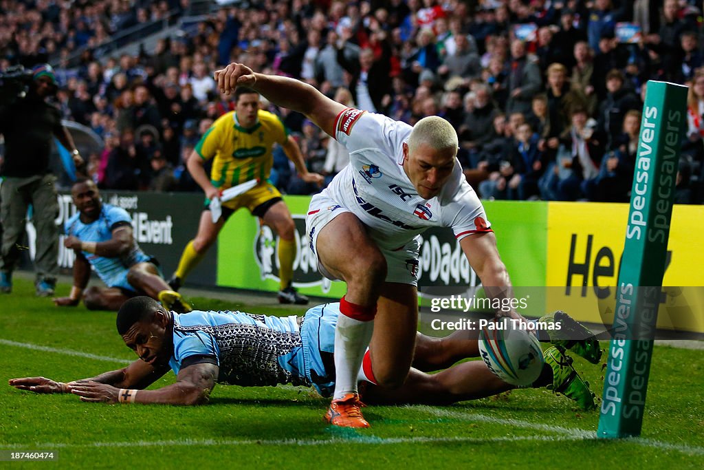 England v Fiji - Rugby League World Cup: Group A