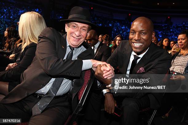 Bobby Caldwell and Tyrese Gibson attend the 2013 Soul Train Awards on November 8, 2013 in Las Vegas, Nevada.
