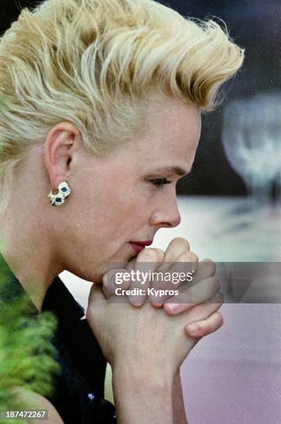 Danish actress Brigitte Nielsen in Cannes, France, circa 1993.