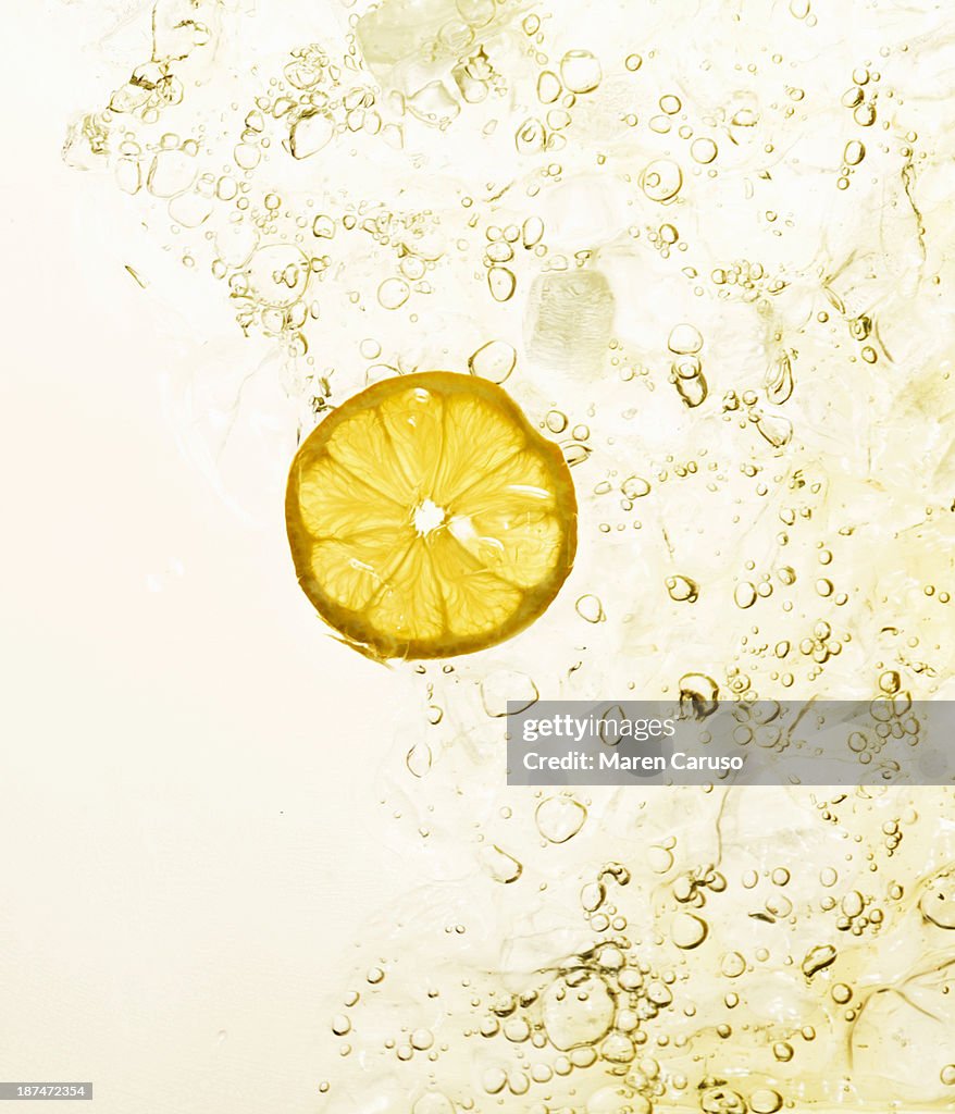 Iced Spritzer with Lemon Slice