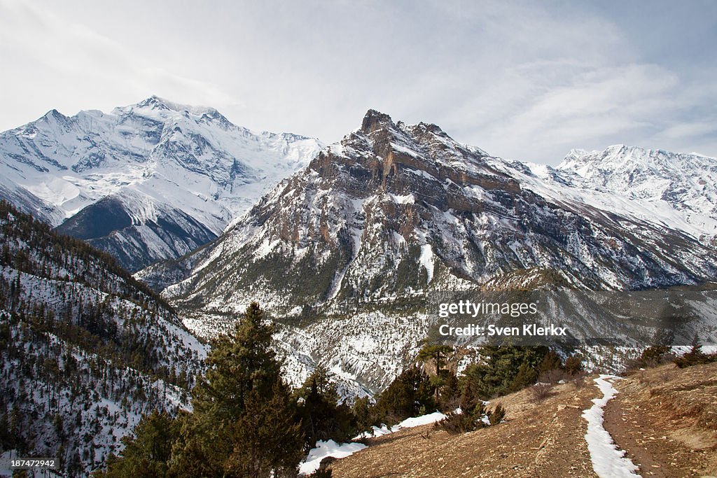 The Annapurna mountain range