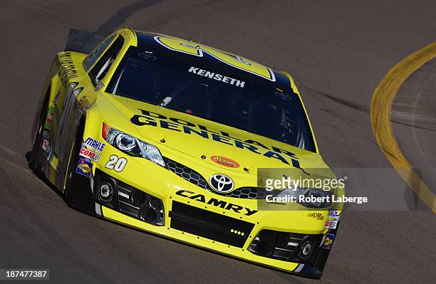 Matt Kenseth drives the Dollar General Toyota during practice for the NASCAR Sprint Cup Series AdvoCare 500 at Phoenix International Raceway on...