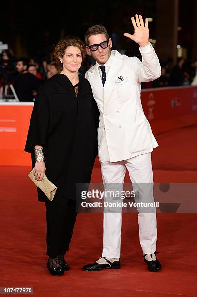 Ginevra Elkann and Lapo Elkann attend 'Dallas Buyers Club' Premiere during The 8th Rome Film Festival on November 9, 2013 in Rome, Italy.