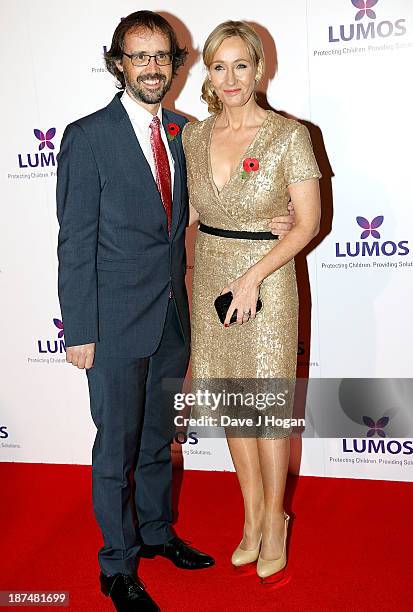 Dr. Neil Murray and J. K. Rowling attends a charity evening hosted by JK Rowling to raise funds for 'Lumos' a charity helping to reunite children in...