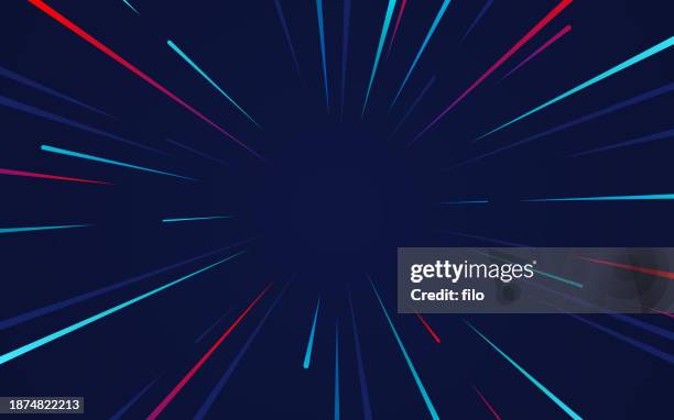 modern blast lines rays excitement background - focus for change stock illustrations