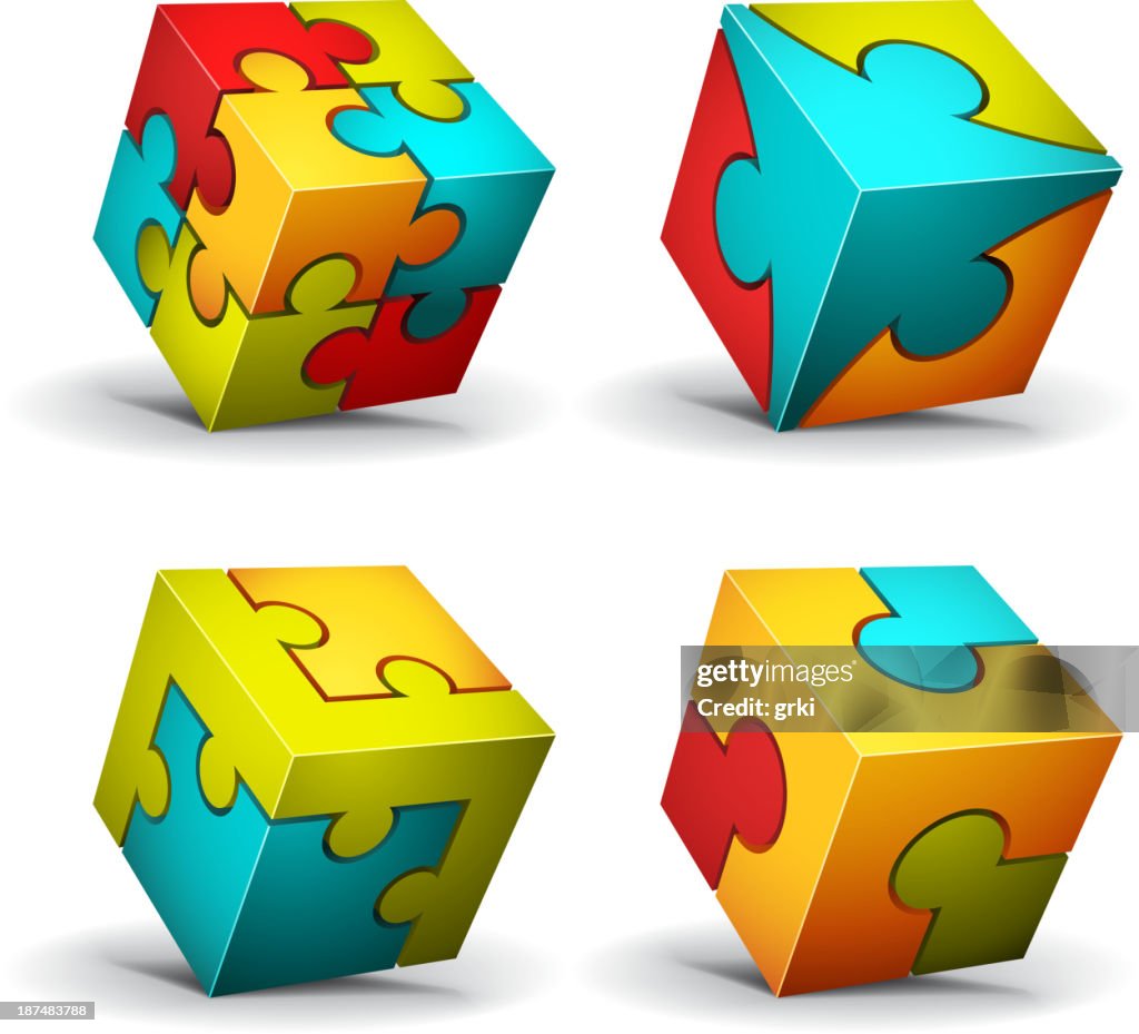 Cube Many Design Cube Design Elements High-Res Vector Graphic - Getty Images