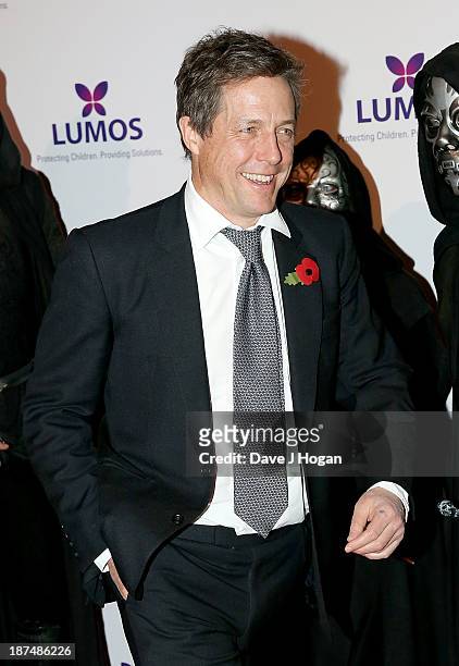 Hugh Grant attends a charity evening hosted by JK Rowling to raise funds for 'Lumos' a charity helping to reunite children in care with their...