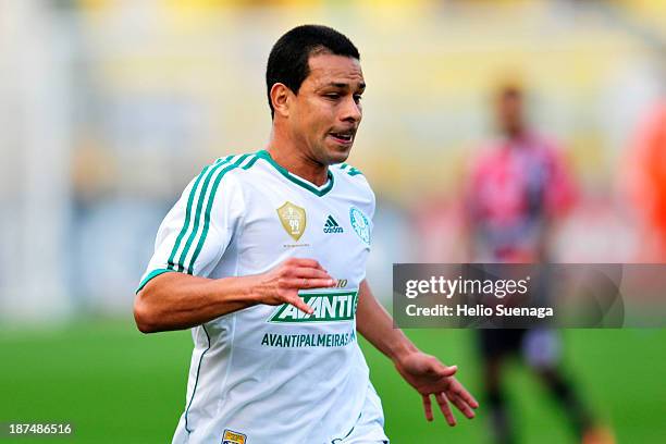 Serginho of Palmeiras during the match between Palmeiras and Joinville for the Brazilian Series B 2013 on November 09, 2013 in Sao Paulo, Brazil.